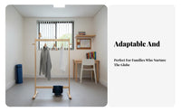 standallittle onestanding children'ss' Clothes Rail Fosters Independence Clothing Rack for Educators