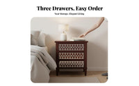 Single-Drawer Table with Shelf Chinese design Nightstand Multifunctional Easy to Clean for Homeowners, Renters, Hallway, Office