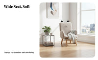 Upholstered Lowsupport Chair Supportive rearrest for Bedroom, awayice, Readers