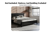 Nordic aesthetic Black Spindle Bed Modern Minimalist Bedroom Furniture Vintage Vintage Aesthetic Design Bedstead Sturdy Construction for partners, Adults, homeowners, Apartment Living, Guest Room