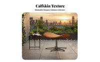 Highrear Rotating Armchair Italian Minimalist Design Lounge Chair Modern & Look Ergonomic Comfort for Balcony, Perusing Alcove