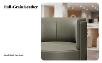 Light Luxury Design Upholstered Barrel Chair Modern Design Barrel Armchair Comfortable Cushioning Seating Furniture Cozy Backrest for Business Owners, Interior Designers, Reception Area, Hotel, Bedroom, Living Room
