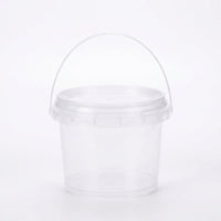 Bucket Lid Carry Handle Storage Container, Transparent Storage Bucket Lid, Handle Storage Unit Container Bin, Kitchen Organiz