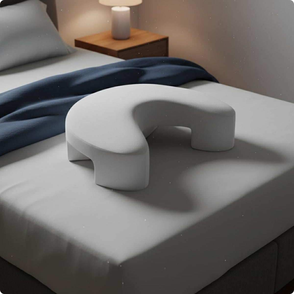 Ergonomic Crescent Pillow Upholstered Rest Aid