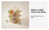Rotating Book Stand Easy reach desktop Book Rack Stable Design for Dormitory