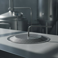Stainless Steel 304 False Bottom with Tube Tube Perforated Keg False Bottom Curved Kettle Screen Heavy-Duty for Homebrewers