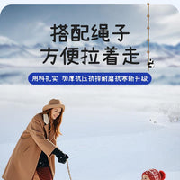 户外成人加厚滑雪板滑草板划沙板雪橇车高靠背滑草板双人儿童耐磨