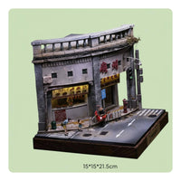 1:64 Miniature Scene Detailed Miniature Display Base Collectible for Desk