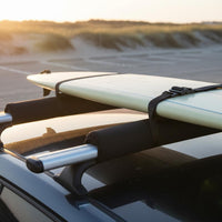 2 Pieces Car Roof Rack Pads Sewn End Closure Soft Roof Rack Pads Heavy Duty Transport Gear