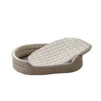 Oval Pet Bed Cooling Pet Bed with Removable Cushion Non-Slip for Living Room