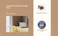 Waterproof RGB LED strip, color change
