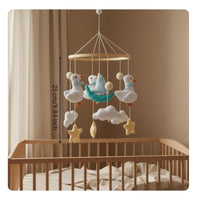 Textile Crib Mobile Handmade Baby Decor Visual Stimulation for Infants, Newborns