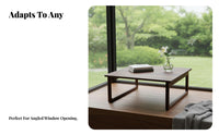 Foldable Lap Tray Japanese and Aesthetics Low Table Space-Saving Design Adaptable for Adults, Kids, Bay Bay, Small Areas