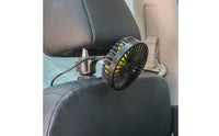 Quiet Operation Back Seat Cooling Fan Adjustable Direction Car Headrest Fan for Backseat Passengers, Kids