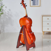 Floor Cello Stand Elegant Design Cello Stand Non-Slip Feet String Instrument Holder for Studio