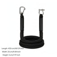 Coiled Bungee Dock Line Floating Dock Line with Foam Buoyant Bungee Mooring Rope Long-Lasting for Boaters