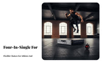 4 Pieces Stackable Soft Plyo Box Set energetic Power Training Stackable Foam Block Set Adjustable Height Stable Anti-Tip Design