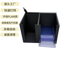 3D Printed Card Storage Box, Large Capacity Desktop Organizer, Rectangular