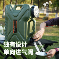 户外露营水桶pe储水桶车载带水龙头便携蓄水装水箱纯净方形饮水桶