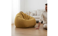 No Assembly Required Bean Bag Chair Removable and Washable Cover Lazy Sofa Easy to Clean Oversized Lazy Sofa Expanded Polypropylene Beads Filling for Students, Gamers, Kids, Dorm Room, Reading Nook, Playroom