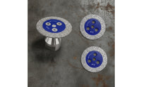 3 Pieces Diamond Saw with Flange Brazed Diamond Saw Mini Disc for Stone Carvers, Tile Installers, Angle Grinders, Workshop