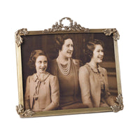Vintage Brass Photo Frame with Landscape Design