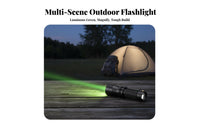 Verdant Glow Flashlight Small Size Zoomable Glow Source Torch Pocket Attachment Flashlight Sturdy Aluminum Frame Portable