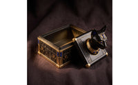 Bastet Cat Trinket Box Egyptian Cat Jewelry Box Resin Storage Bin Embossed for Vanity