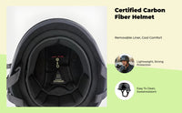 German carbon fiber half helmet