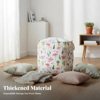 Collapsible Drawstring Bin Large Capacity Collapsible Washing Tote Foldable