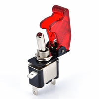 ASW-07D Illuminated Toggle Switch for Car Modification, 12V, Red/Blue LED Fog Light Switch