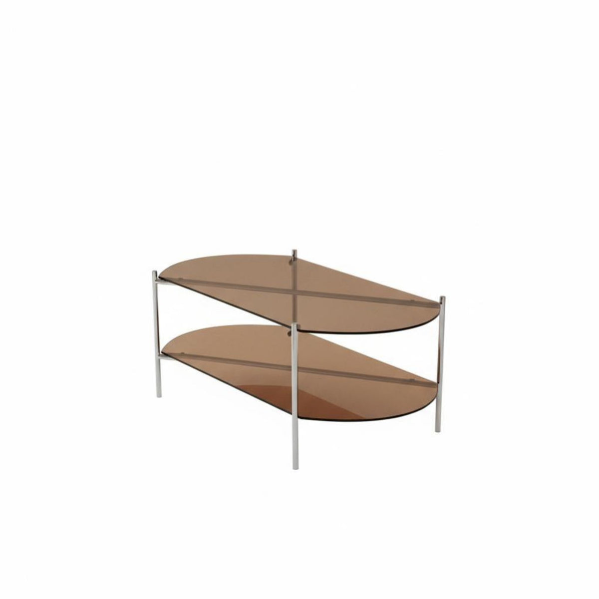 2-Tier Rolling Table on casters Nightstand Mobile Design Space-Saving for Students, Bedroom, Kitchen
