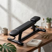Adjustable Sit up Bench Padded Decline Core Training Bench Metal Frame