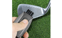 Two-Headed Head Golf Brush Compact Golf Club Brush for Driving Range