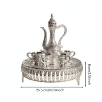 Turkish Coffee Pot and Cups Elegant Decanter Set with Cups Decanting Drinkware for Special Occasions, Dinner Parties