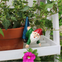 Garden Gnome Planter Hangers Whimsical Planter Huggers Compact for Gardeners