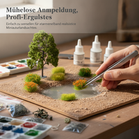 Miniature Flower Cluster Model for Dioramas and Scenery