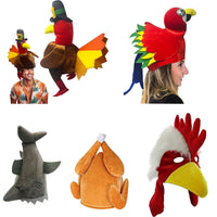 Turkey Child Costume Hat for Halloween Thanksgiving - Plush Rooster Hat