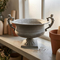 Award Urn Planter Stand Pedestal Base Vintage-Style Planter Holder Aged Finish