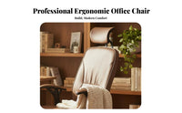 Reclining Chair with Footrest Thickly Padded padding rotating Seat for Study Room