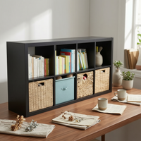 Cube Organizer Exposed Shelving Cube Storage Single-Piece Freestanding Customizable Design for Book Lovers, Students, Kid's Room