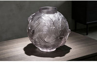 New Chinese Style Round Transparent Fish Vase Decorative