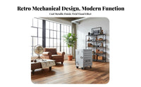 Riveted Pilot End Table Space-Saving Nightstand Multi-Functional for Entrymanner