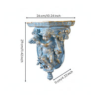 Cherub Wall Shelf Ornate Baroque Wall Shelf Sculptural for Hallway, Bedroom