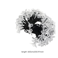 Solar Flower String Light Decorative Outdoor Lighting Long Lasting for Garden