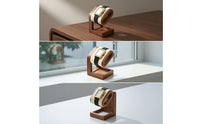 Watch Display Stand with Wooden Base Open-Frame Watch Display Stand Holder Low-Profile for Nightstand