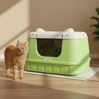 Enclosed Litter Box Easy to Hygienic Pet Care Privacy