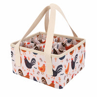 Egg Basket with 9 Pouches Padded Egg Collecting Basket Long-Lasting