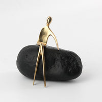 Modern Minimalist Figure Sculpture Art Decor for Sales Office, Hotel, Bedside, Entryway, Living Room