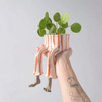 Creative Furniture Flower Pot Resin Figurine Lower Body Design